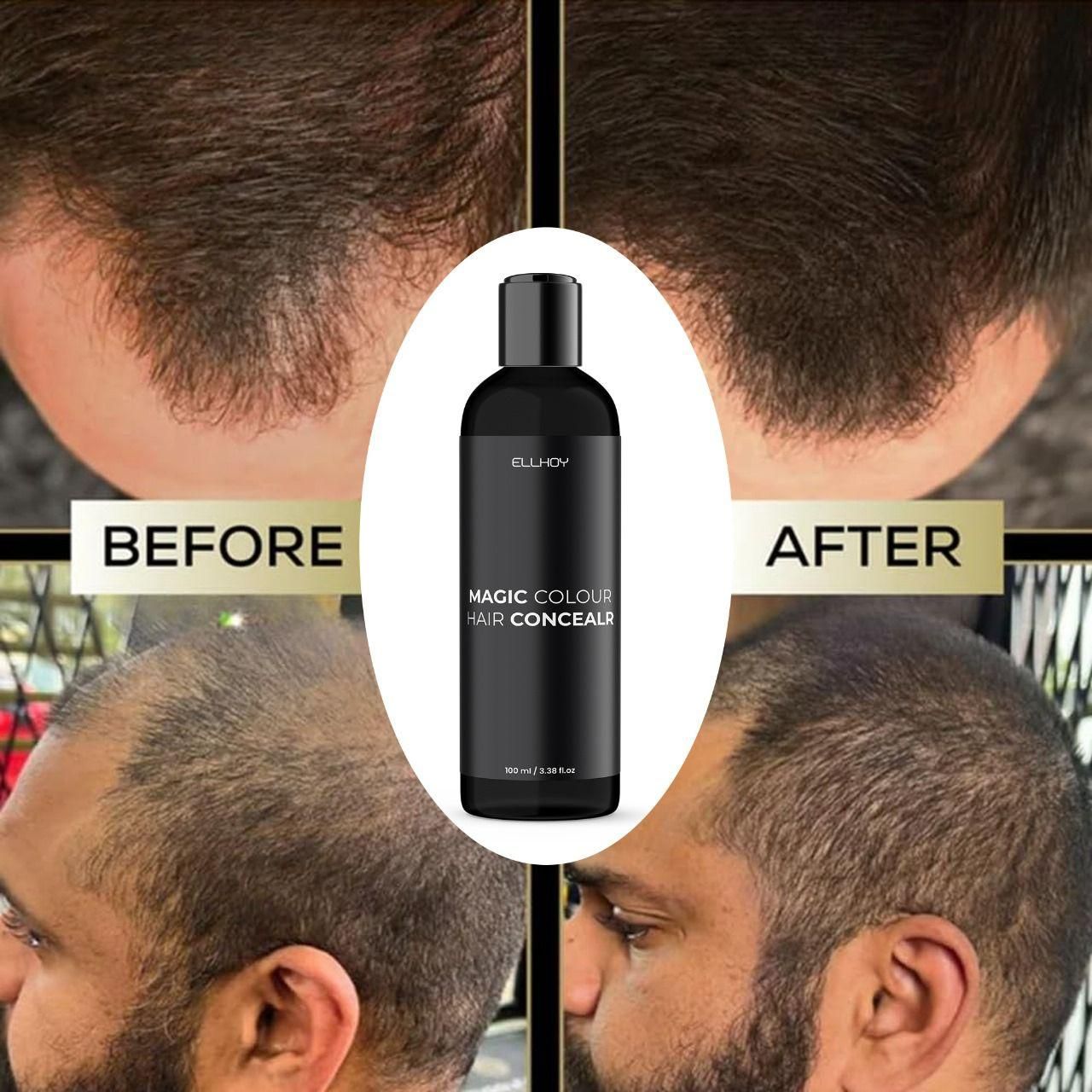 ELLHOY Magic Colour Hair Concealer Spray 100ML (Pack of 2)